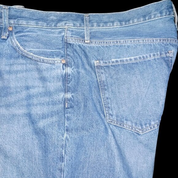 Express Wide Leg High Rise Rigid Jeans Light Wash Denim Women Size 16 S Casual - Picture 5 of 16